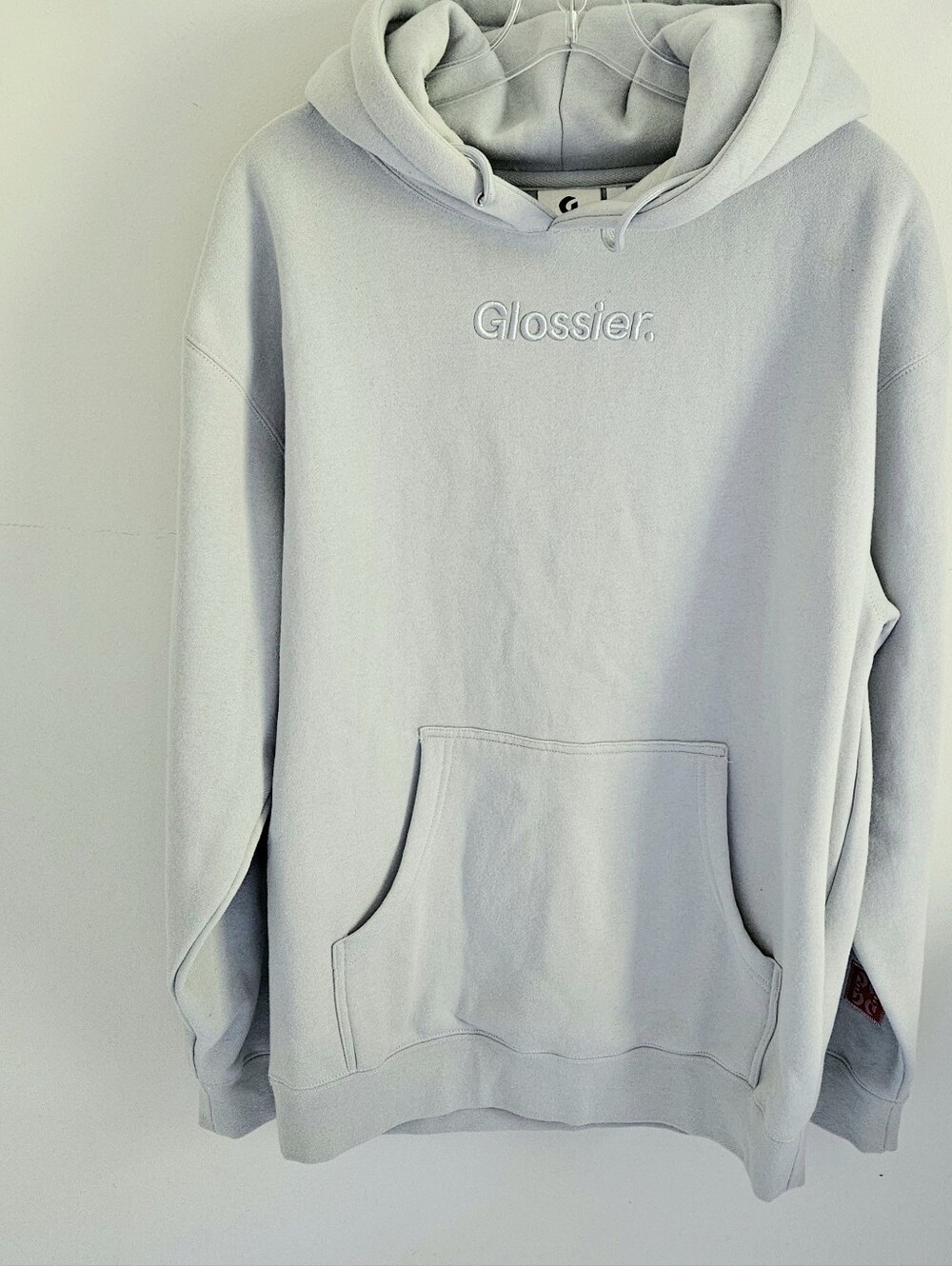 Glossier Sweatshirt Blue Hoodie